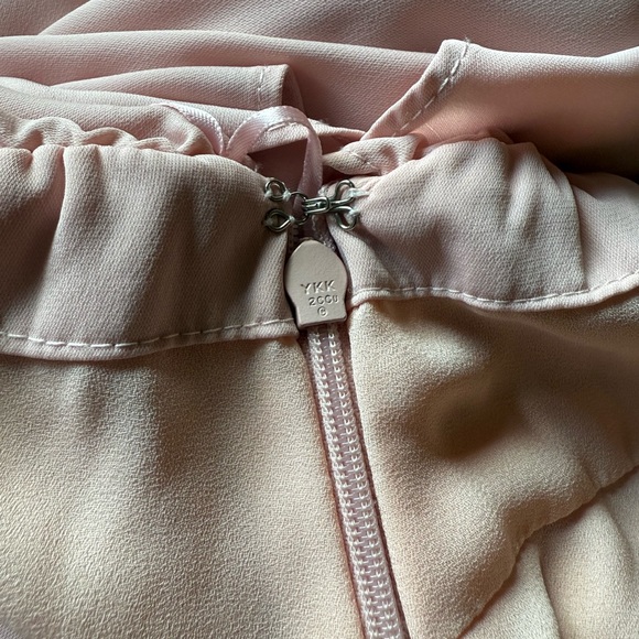 Amanda Uprichard Zoe Pink Asymmetrical Ruffled Dress- worn twice- perfect! XS - Picture 6 of 7